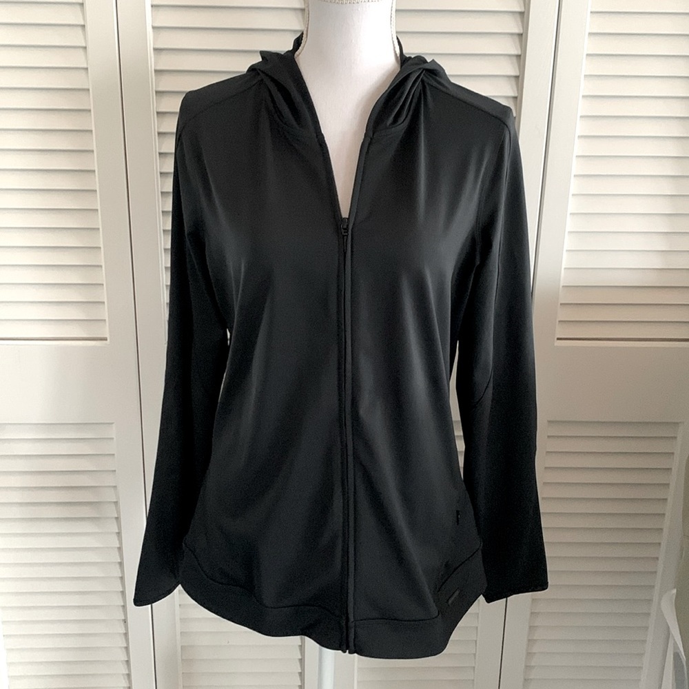 Merrell OptiWick Zip Front Hoodie Jacket Women’s Black Workout Gym Size Large